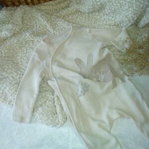 Motherhood Cream Satin Pajamas with Lace Trim